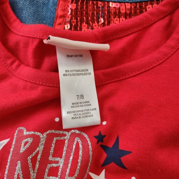 Red White and Blue Shorts and Shirt Combo - Picture 7 of 8